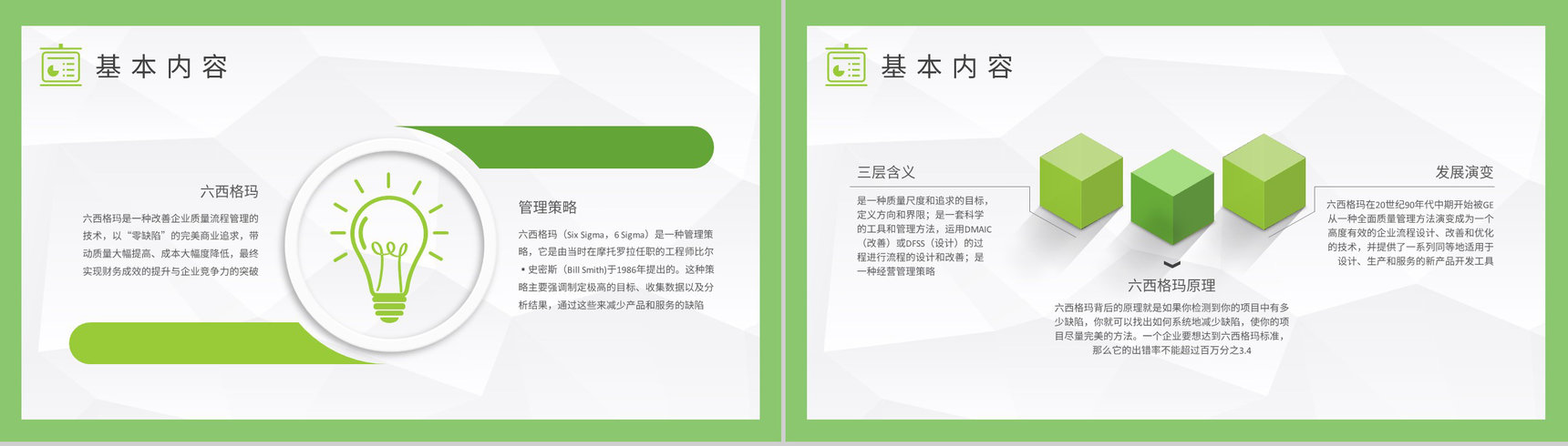 员工六西格玛知识培训总结企业质量体系管理方案PPT模板-3