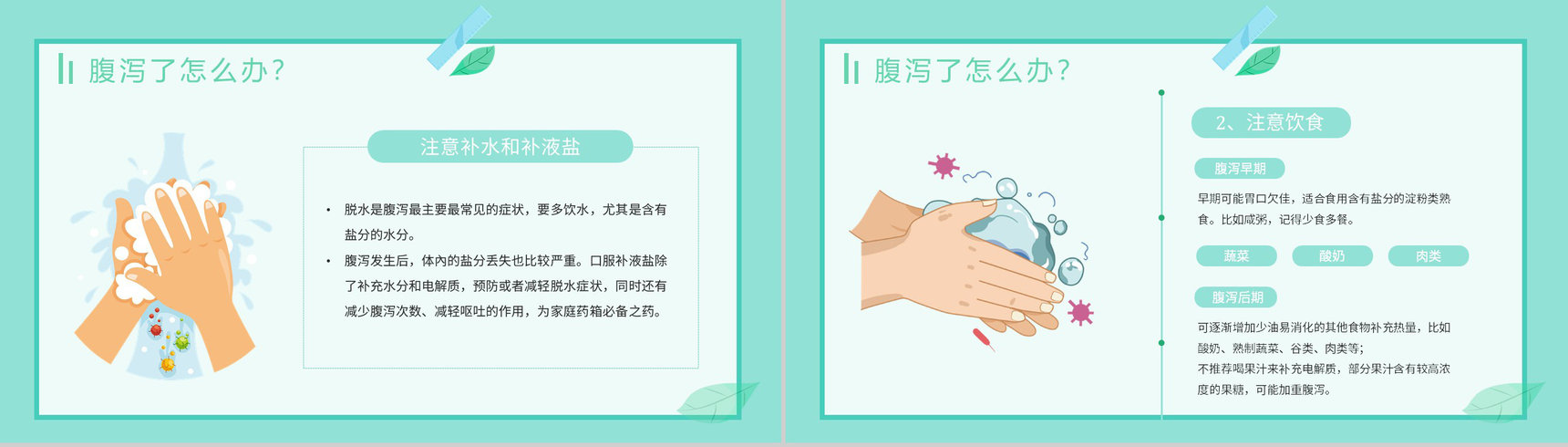 夏季腹泻的健康宣传活动小结腹泻的症状及治疗方法PPT模板-5