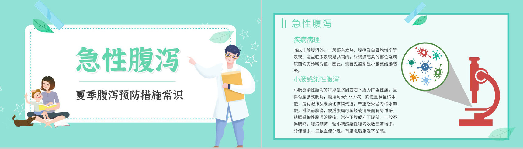 夏季腹泻的健康宣传活动小结腹泻的症状及治疗方法PPT模板-7