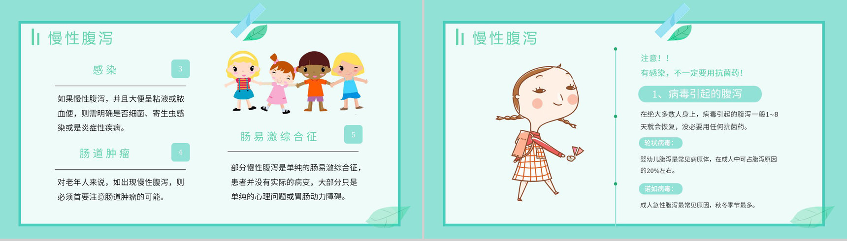 夏季腹泻的健康宣传活动小结腹泻的症状及治疗方法PPT模板-11