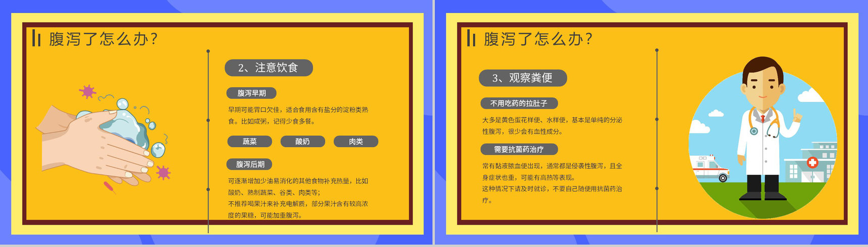 夏季腹泻预防知识健康宣传原因及防护治疗方法PPT模板-8