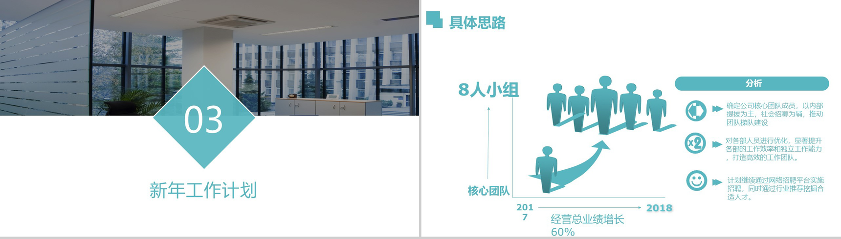 简约商务风人事行政部门年度总结计划PPT模板-8