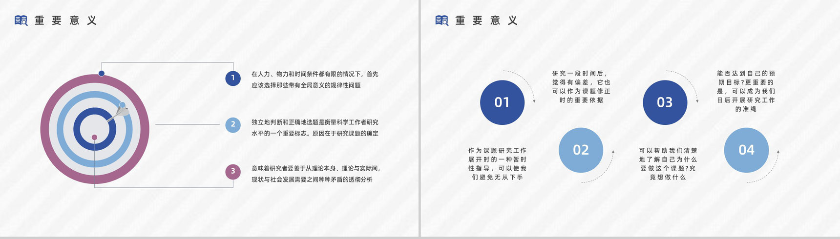 大学生毕业课题研究计划项目学生论文撰写原因及意义通用PPT模板-6