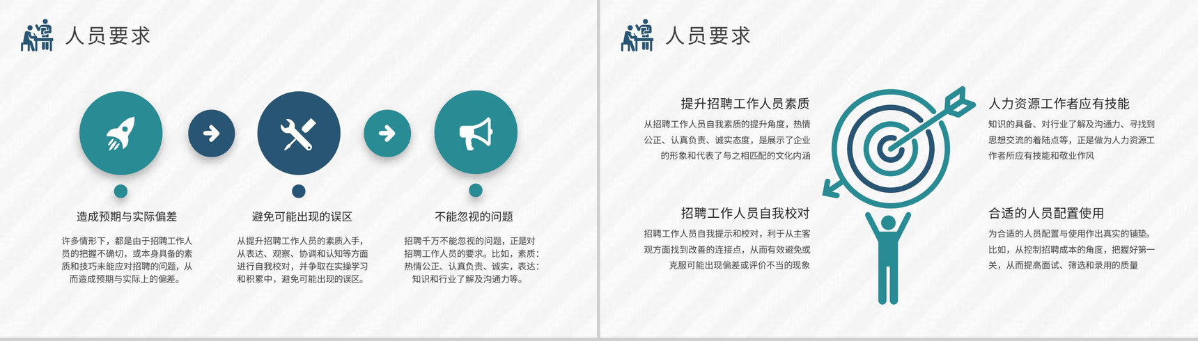 企事业单位人事部门工作计划方案人员招聘技巧培训PPT模板-9