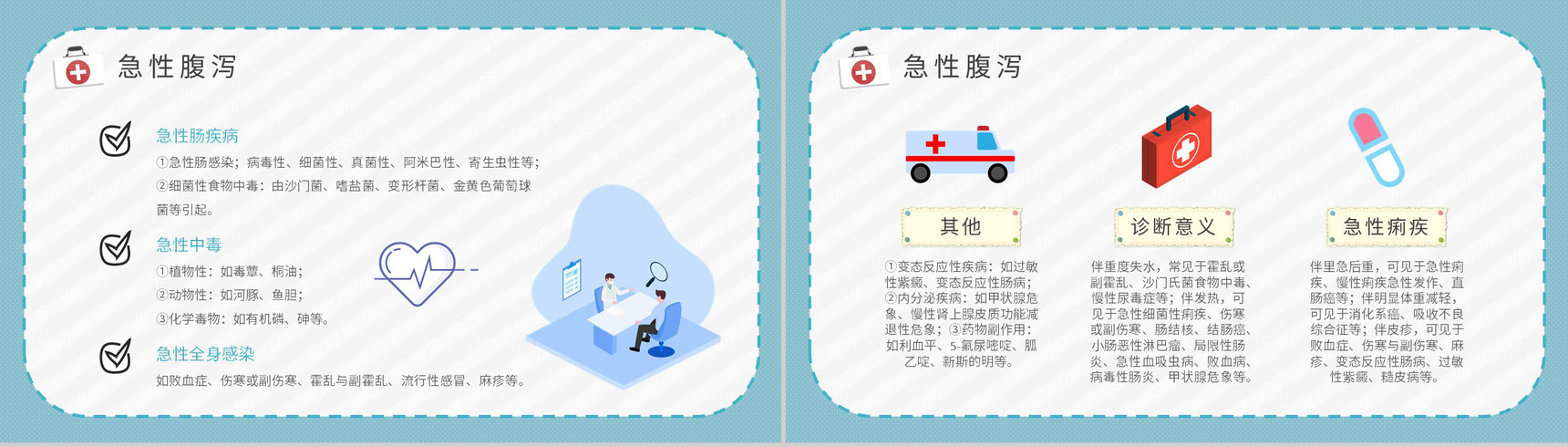 医疗健康知识宣传培训讲座夏季腹泻预防措施总结PPT模板-4