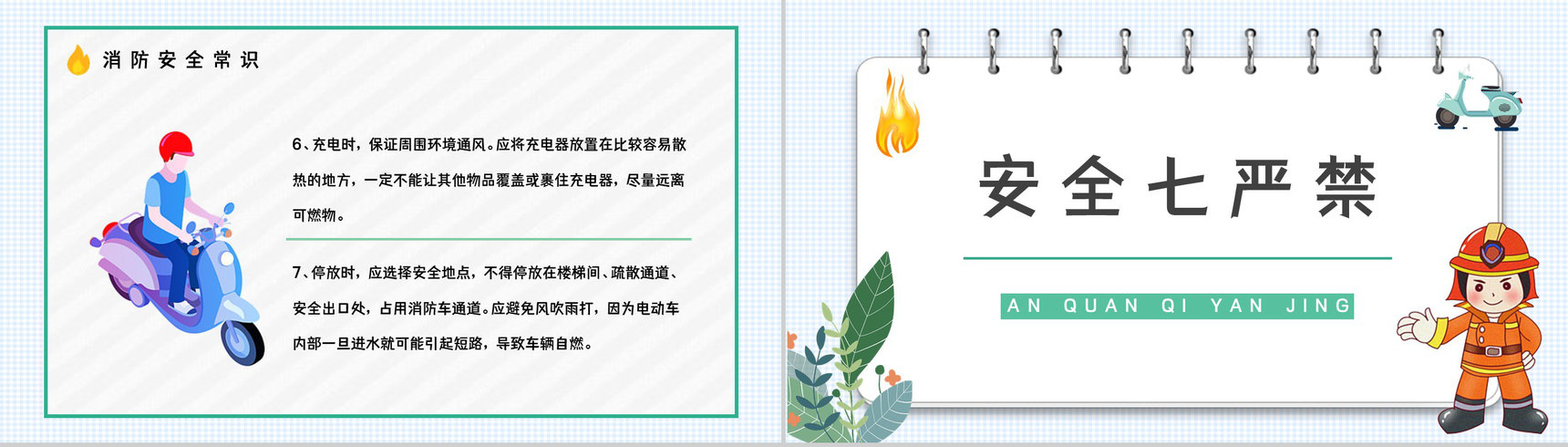 电瓶车集中停放充电消防安全要求电动车使用规范要求常识宣传PPT模板-8
