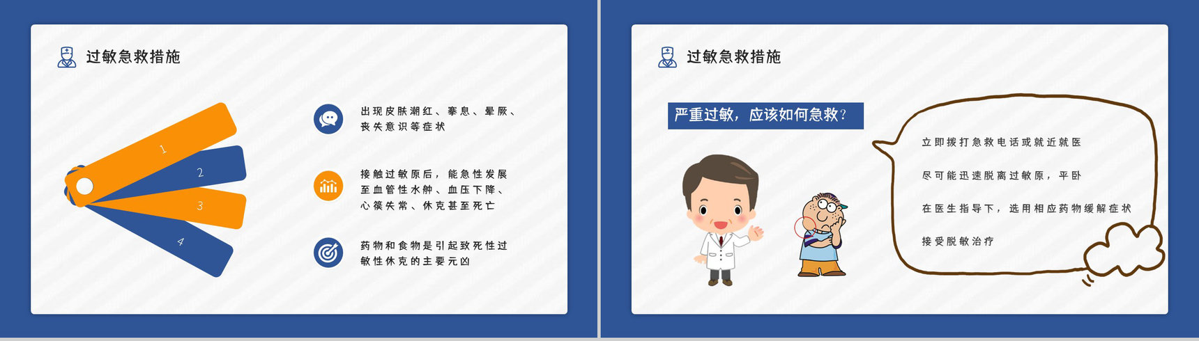 全身皮肤过敏急救处理方法中学生安全健康教育培训活动宣传PPT模板-3