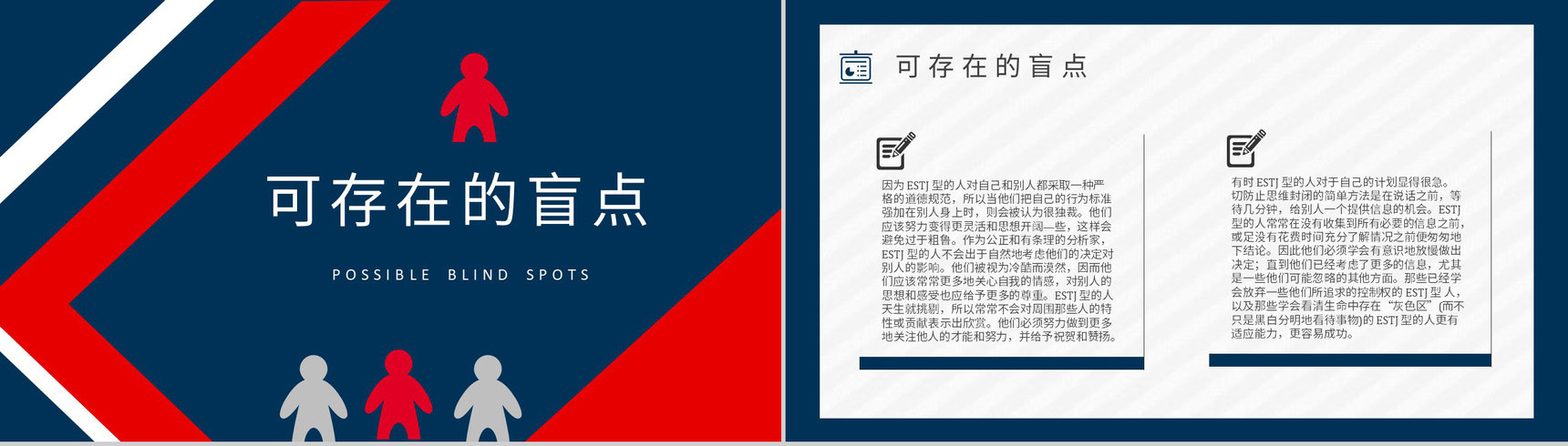 MBTI性格分析--ESTJ个性特征描述职业领域建议工作中的优劣势PPT模板-4