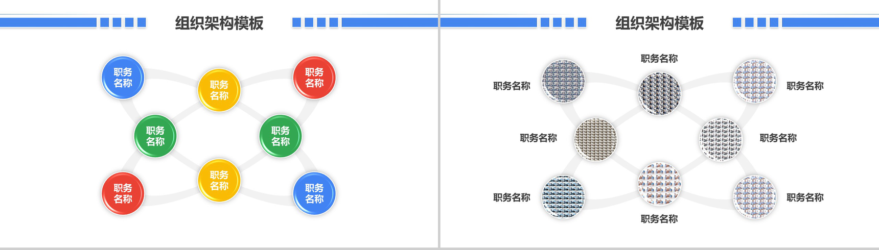公司内部组织架构图组织结构PPT模板-5