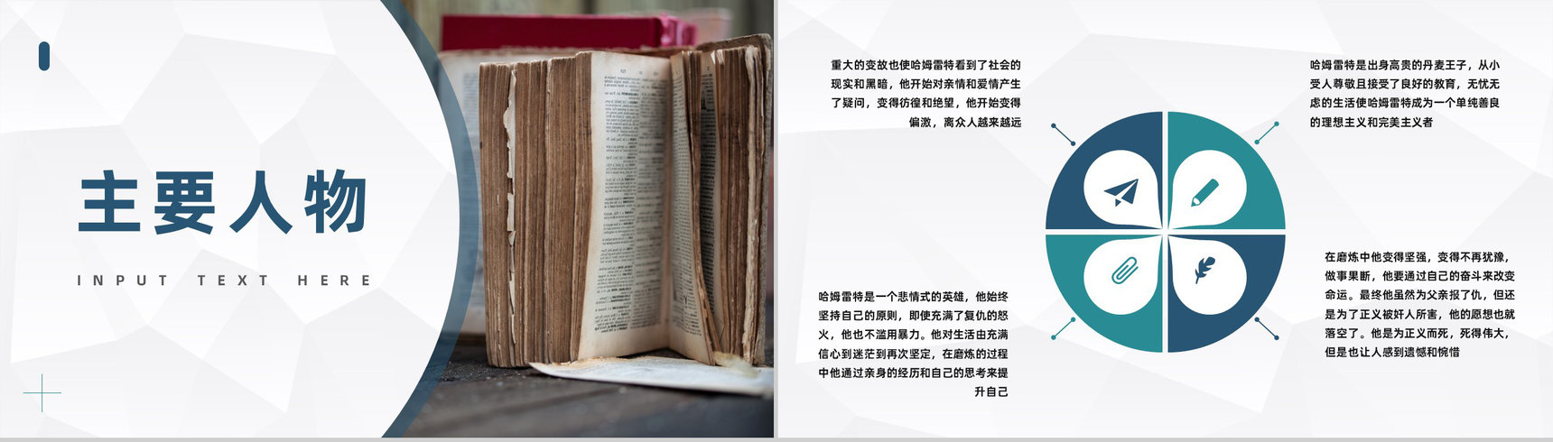 国外经典戏剧威廉莎士比亚《哈姆莱特》作品分析教师教育课件PPT模板-2