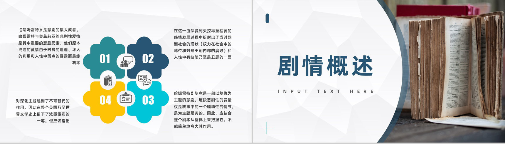 国外经典戏剧威廉莎士比亚《哈姆莱特》作品分析教师教育课件PPT模板-5