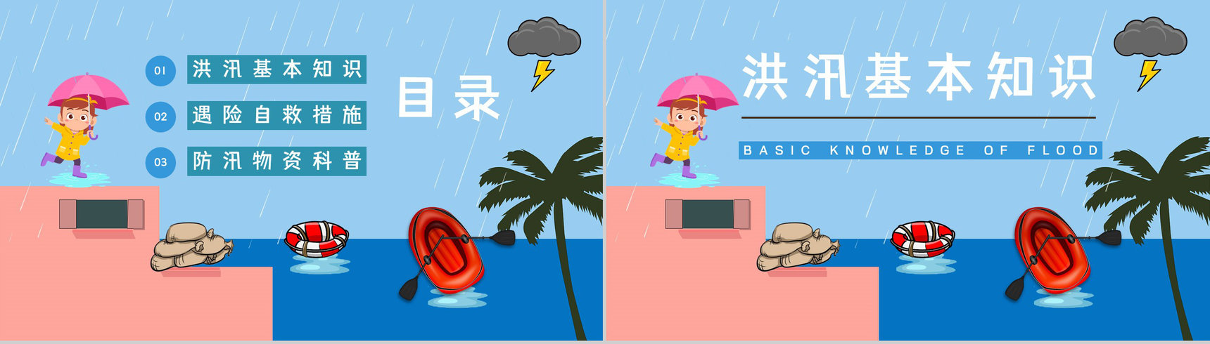 雨季防洪防汛的方法措施学习夏季极端天气自然灾害预防应急知识培训讲座PPT模板-2