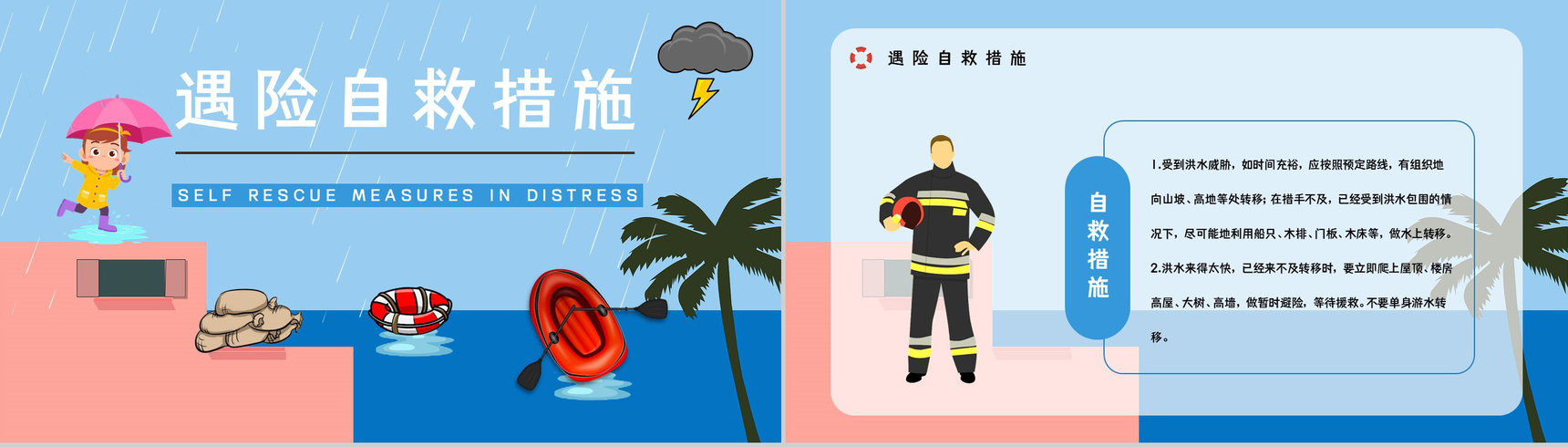 雨季防洪防汛的方法措施学习夏季极端天气自然灾害预防应急知识培训讲座PPT模板-6
