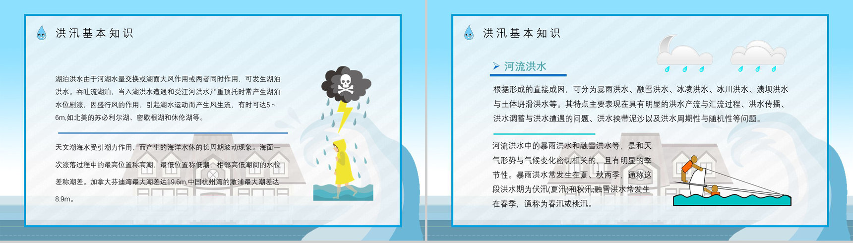 防洪防汛安全小知识普及中小学生校园培训安全教育讲座心得PPT模板-4