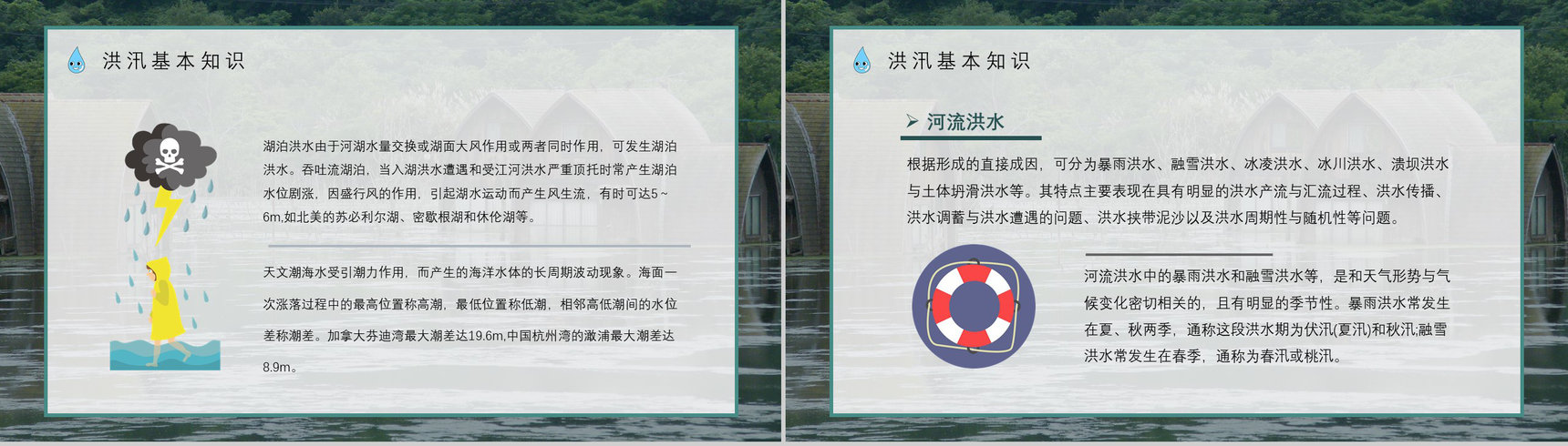 社区防洪防汛应急安全知识培训洪汛物资科普知识与自救措施PPT模板-4