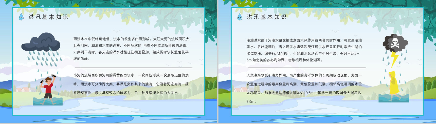 社区居民防汛物资科普讲座雨季防洪防汛基本知识培训总结安全教育PPT模板-5