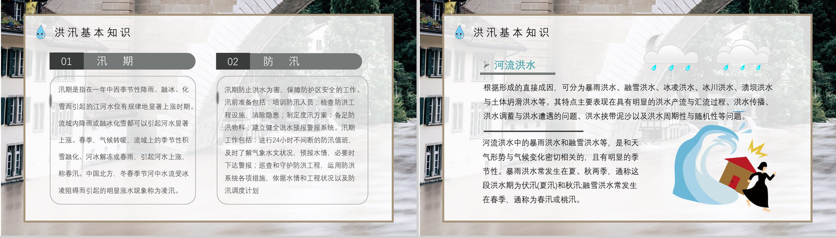 雨季防洪防汛的应急措施和方法社区工作人员培训讲座PPT模板-3