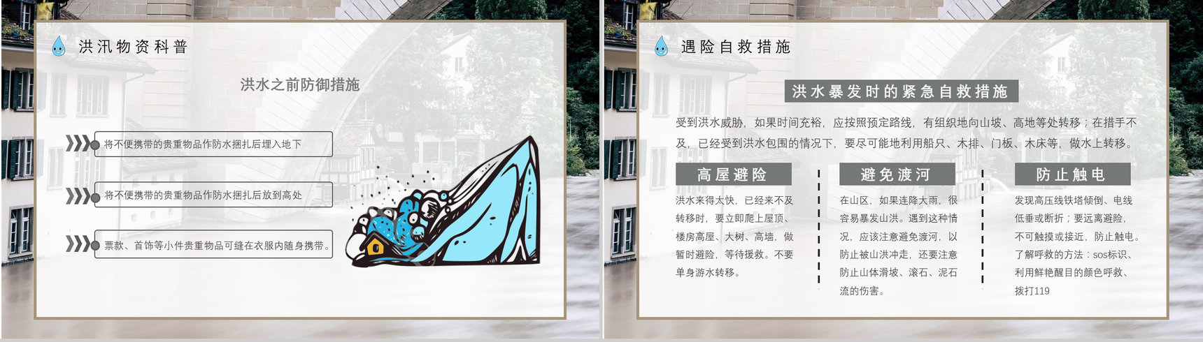 雨季防洪防汛的应急措施和方法社区工作人员培训讲座PPT模板-7