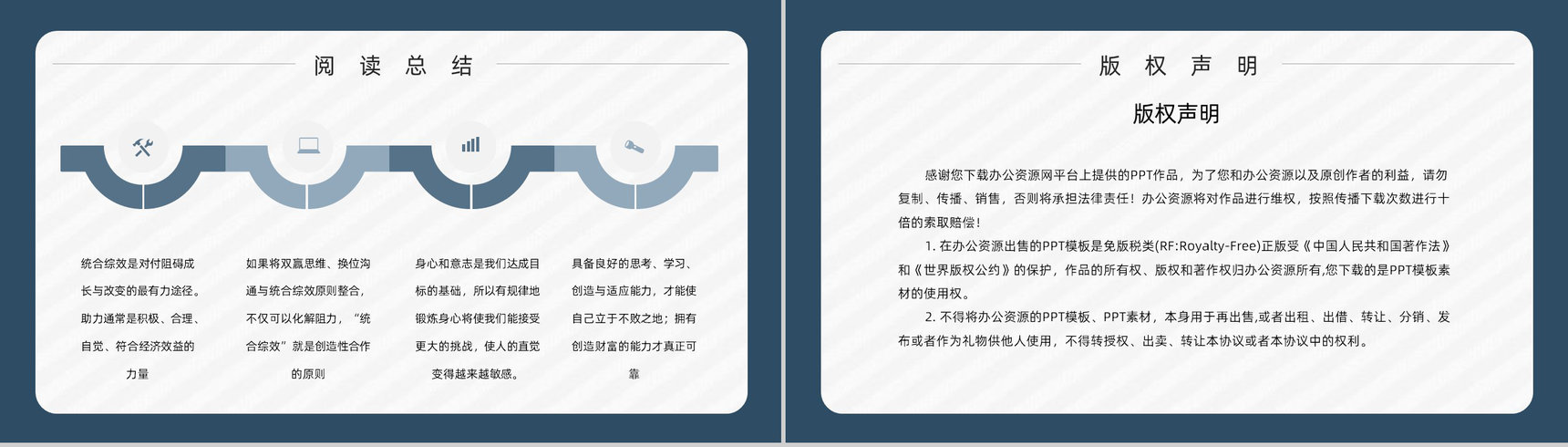 史蒂芬柯维代表作《高效能人士的七个习惯》企业教育培训图书阅读通用PPT模板-20