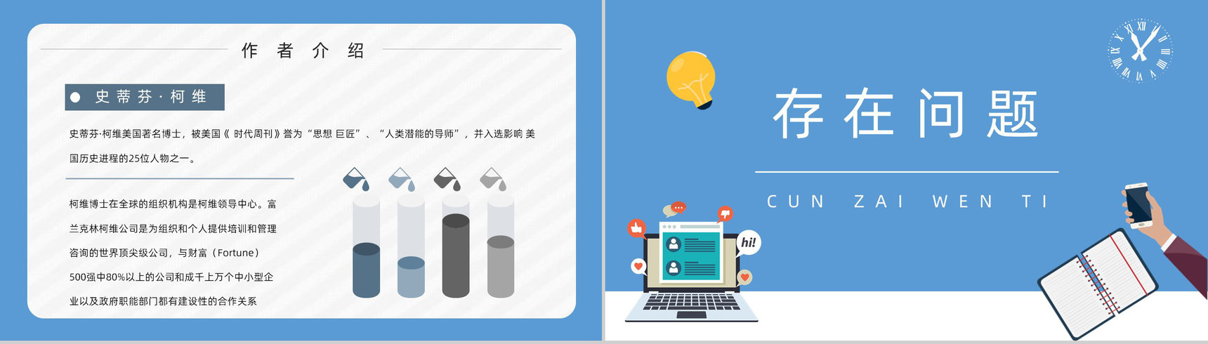 职场员工技能提升之史蒂芬柯维《高效能人士的七个习惯》读书心得体会PPT模板-3