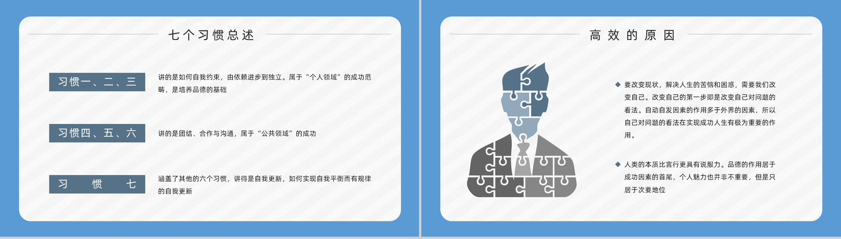 职场员工技能提升之史蒂芬柯维《高效能人士的七个习惯》读书心得体会PPT模板-6