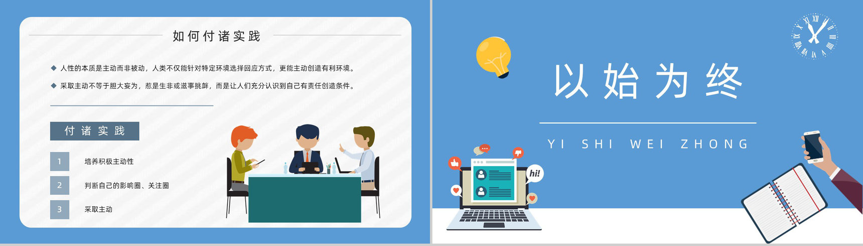 职场员工技能提升之史蒂芬柯维《高效能人士的七个习惯》读书心得体会PPT模板-9