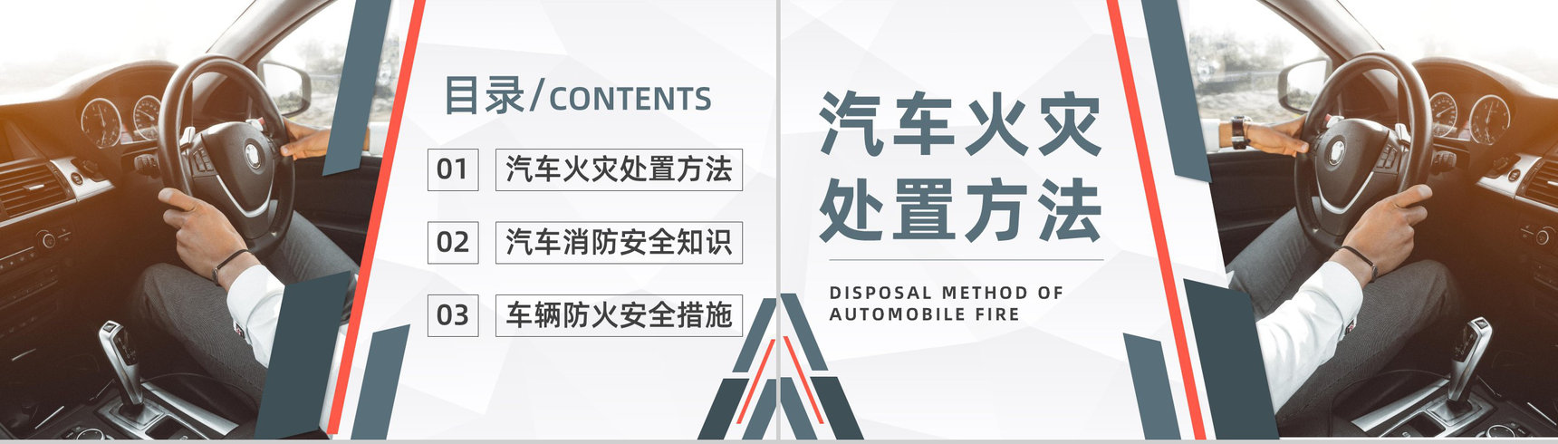 夏季车辆防火安全知识交通工具消防汽车车辆防火的基本安全措施PPT模板-2