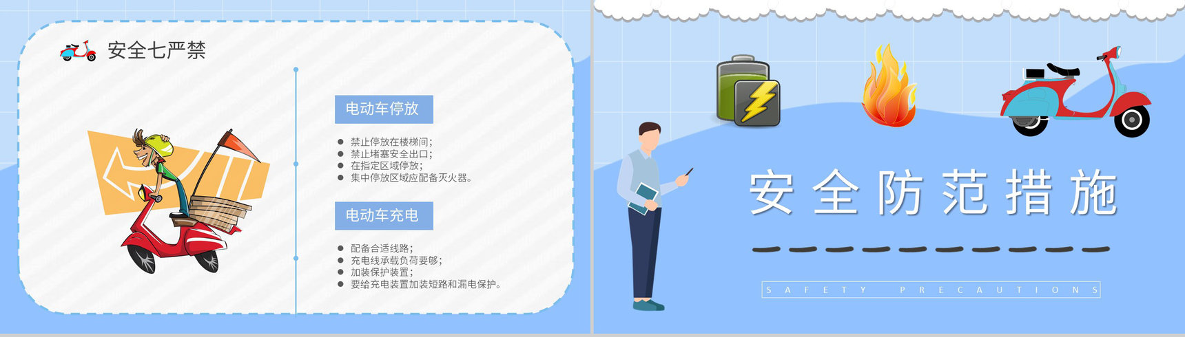 电动车电瓶车消防安全知识普及社区居民火灾防范措施学习PPT模板-4