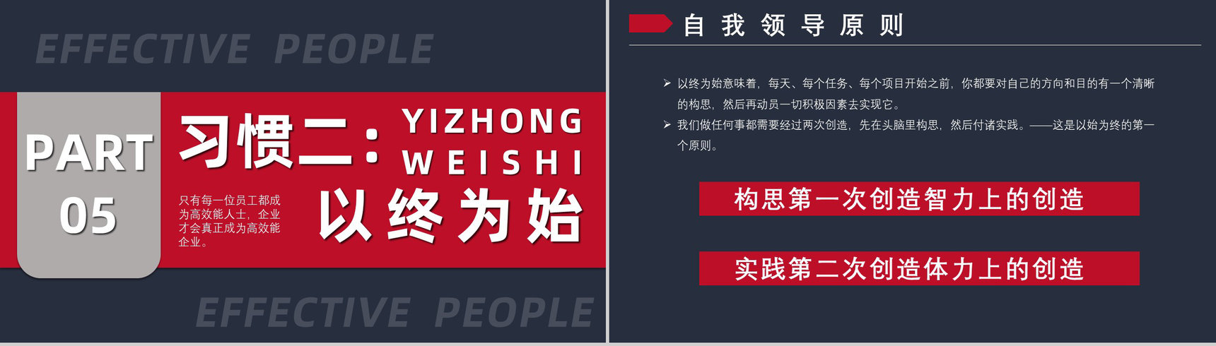 企业管理培训书籍《高效能人士的七个习惯》解析读书笔记史蒂芬作品简介PPT模板-9