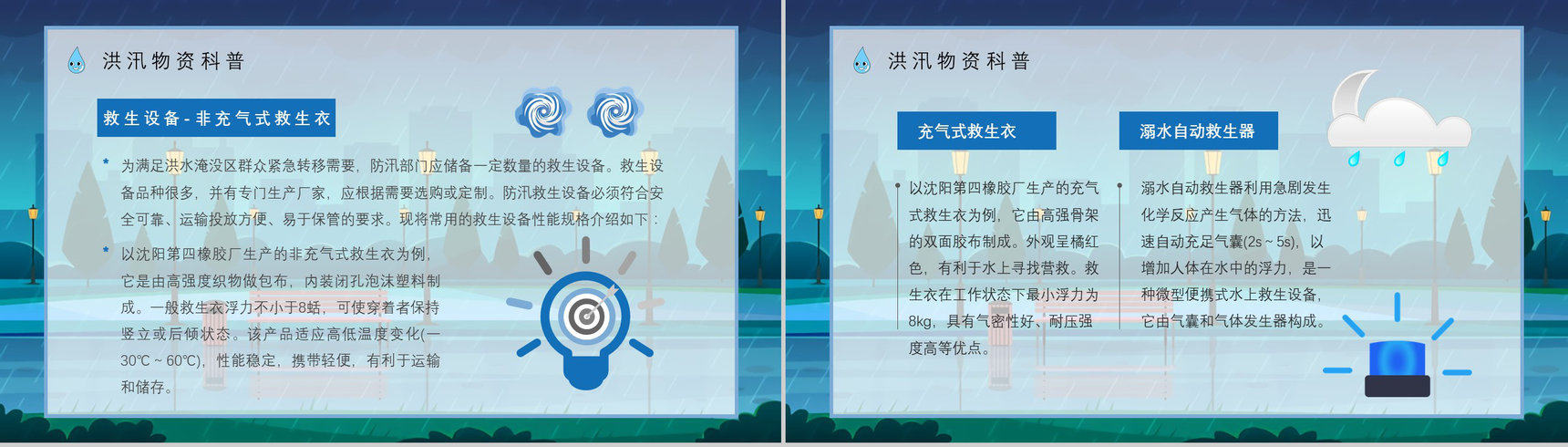 学校安全教育雨季防洪防汛学生遇险自救基本知识学习知识科普PPT模板-11
