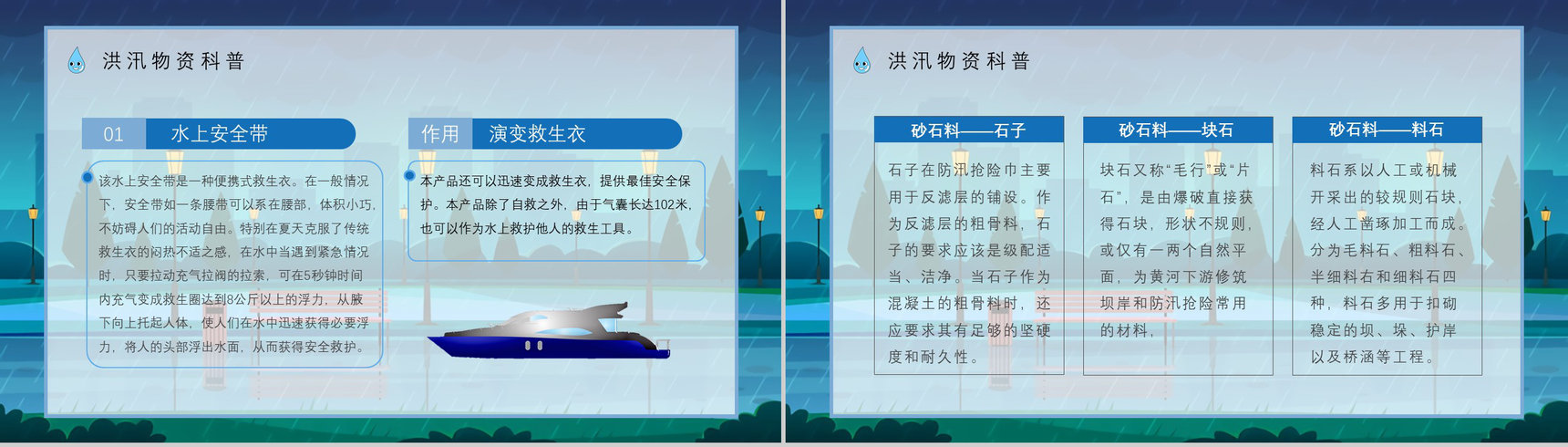 学校安全教育雨季防洪防汛学生遇险自救基本知识学习知识科普PPT模板-12