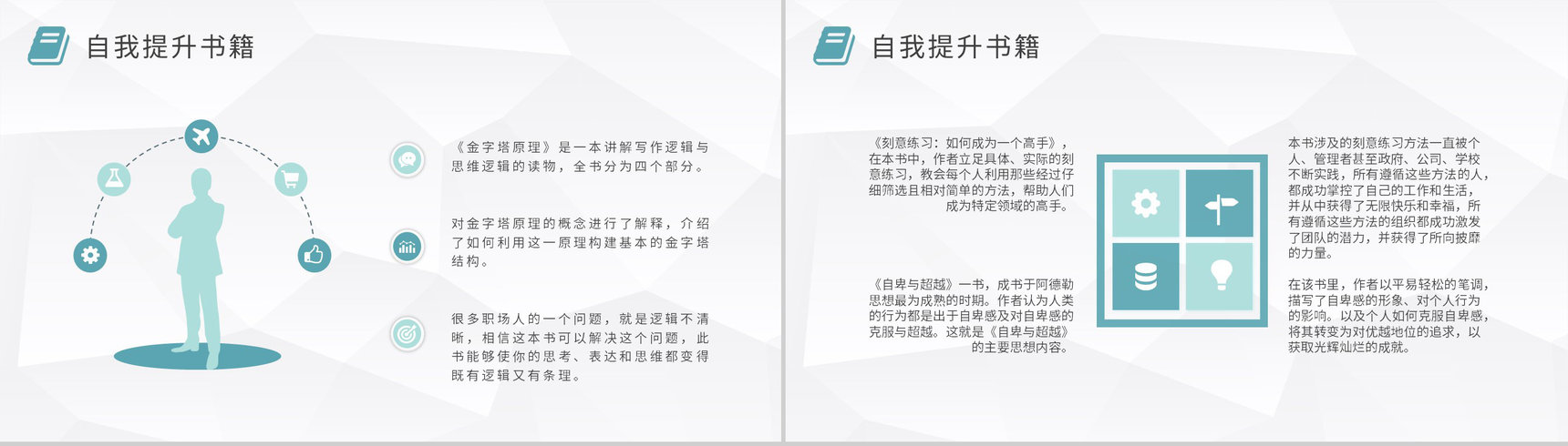 职场类好书推荐内容总结员工职场自我提升必备书籍简介PPT模板-4