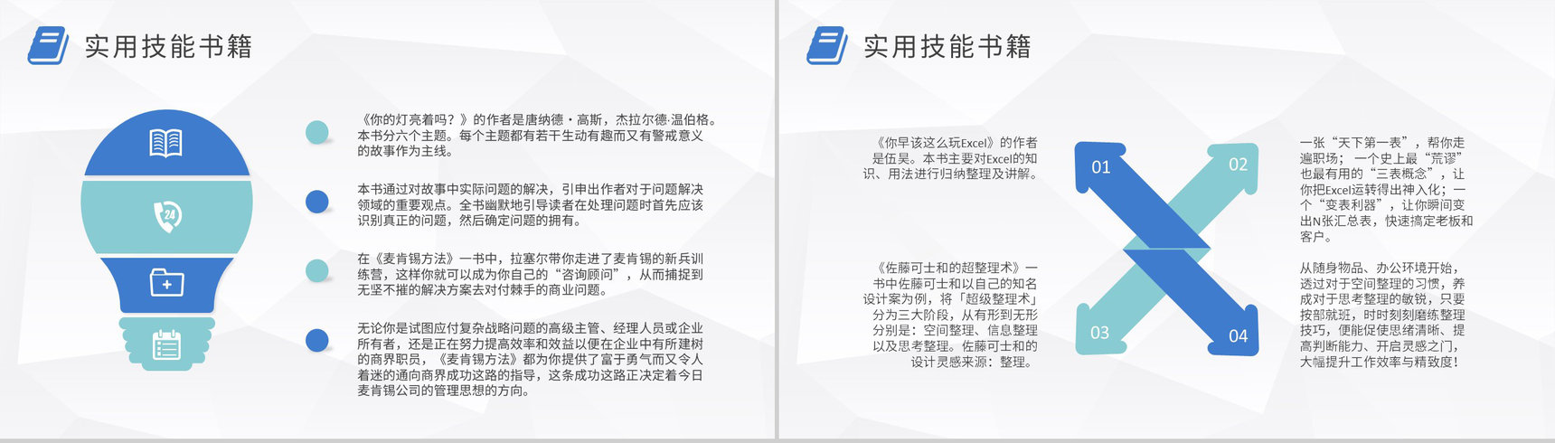 职场人士必读书籍分享工作实用技能好书推荐PPT模板-7