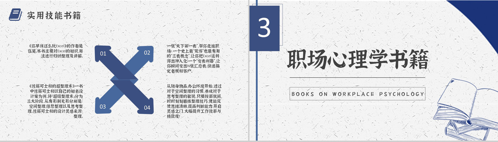 职场提升必备好书推荐职业实用技能学习书单介绍PPT模板-8