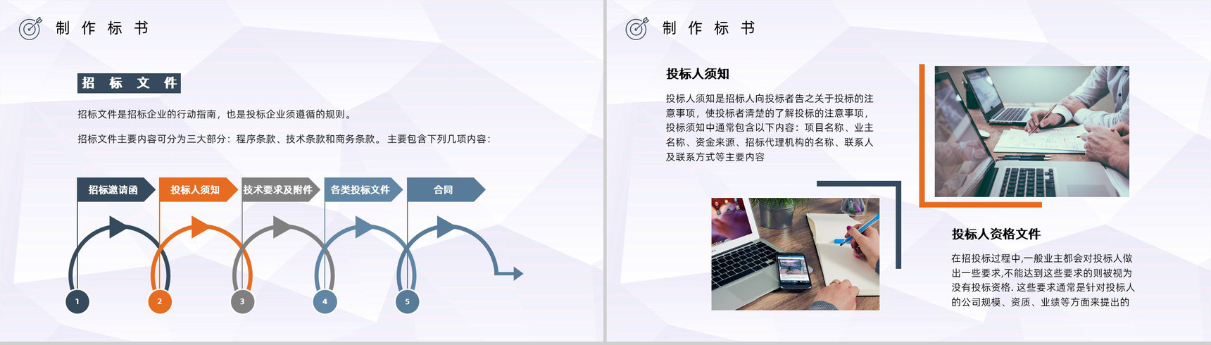 招标方式的定义招标书制作办法投标书制作需求培训通用PPT模板-7