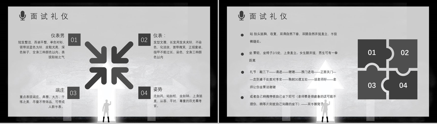 应届毕业生面试基本知识培训计划就业指导心得体会PPT模板-3