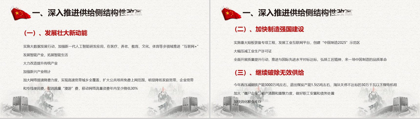 聚焦中国两会政府工作报告全文解读PPT模板-25
