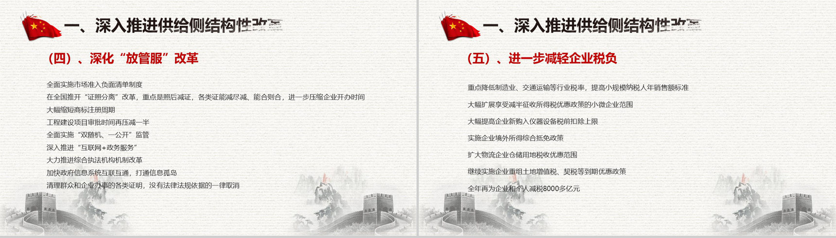 聚焦中国两会政府工作报告全文解读PPT模板-26