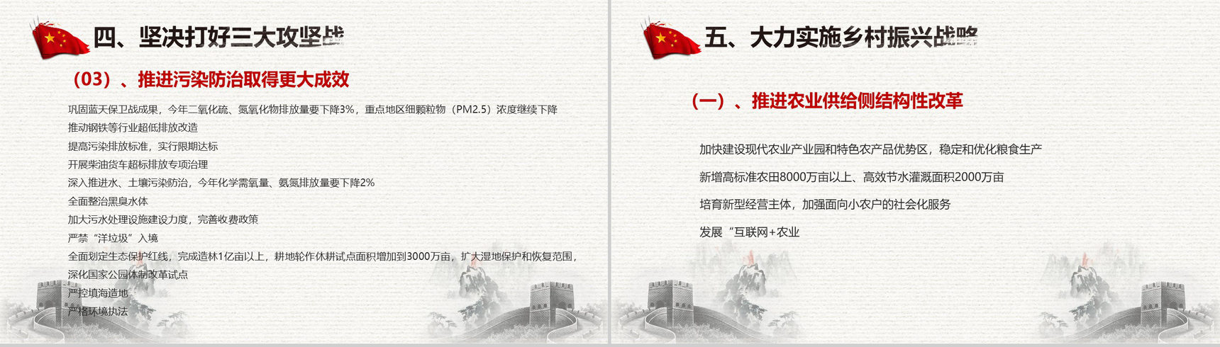 聚焦中国两会政府工作报告全文解读PPT模板-31