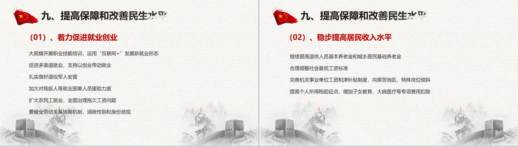 聚焦中国两会政府工作报告全文解读PPT模板-37