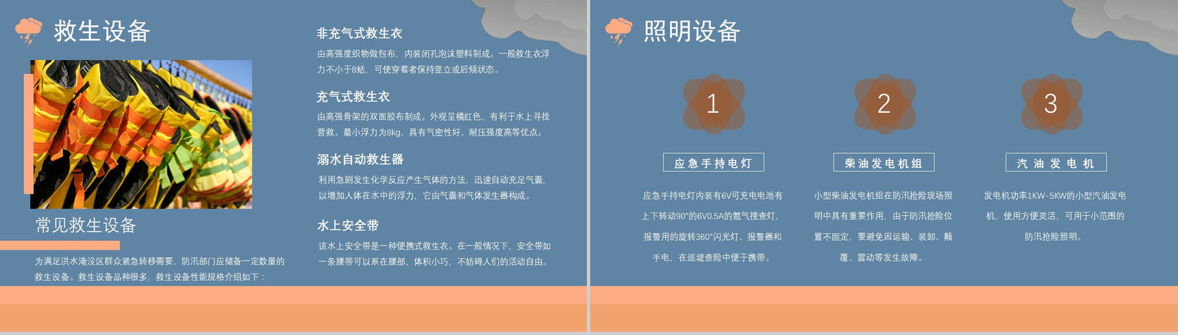 城市防洪防汛应急演练方案企业校园通用知识培训PPT模板-8