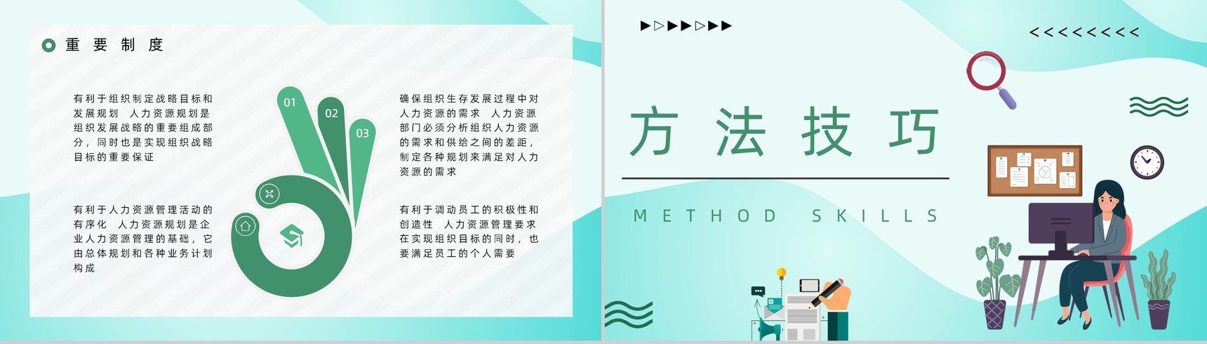 简约人事行政部门培训公司简介规章制度体系介绍学习PPT模板-8