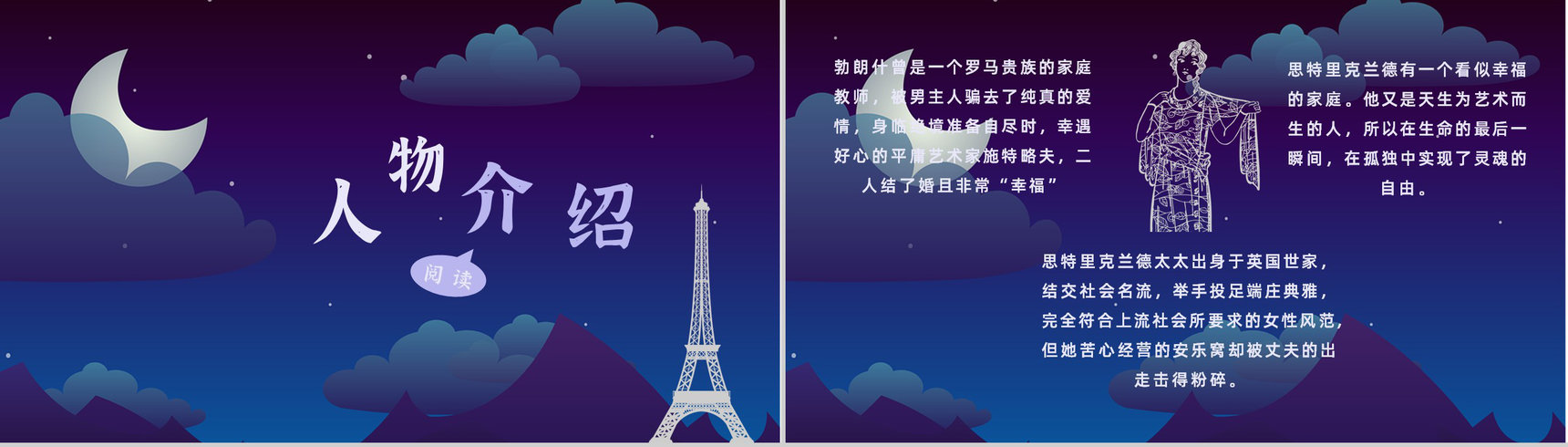 名著读后感毛姆《月亮与六便士》作者内容简介教师备课PPT模板-5