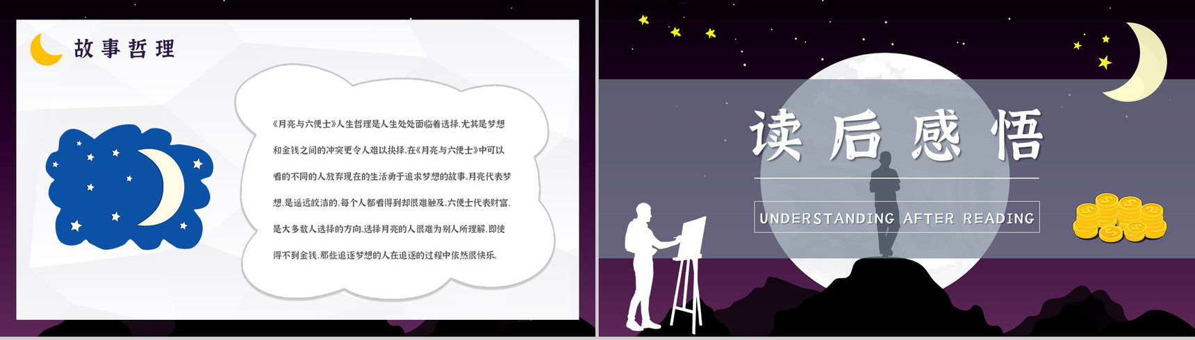 国内外经典必读文学小说著作《月亮与六便士》毛姆作品读书笔记报告PPT模板-14