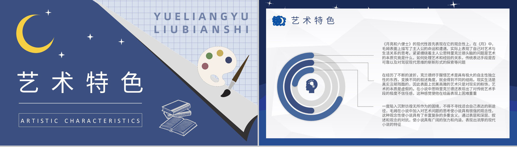 毛姆代表作《月亮与六便士》国外经典必读小说作品介绍名著读后感PPT模板-10