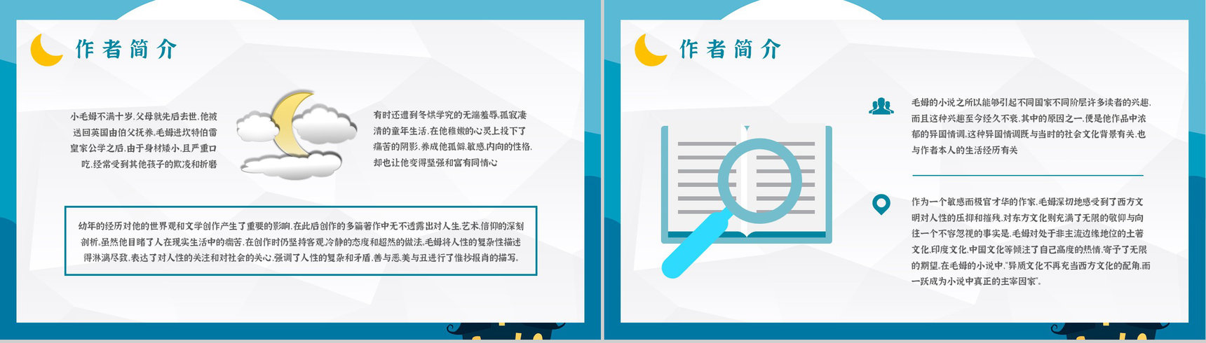 著名小说家毛姆代表作推荐《月亮与六便士》经典作品导读内容简介PPT模板-5