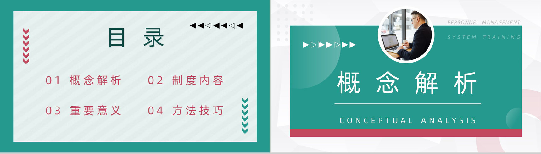 人事行政管理方法及技巧公司规章制度学习基层员工管理培训总结PPT模板-2