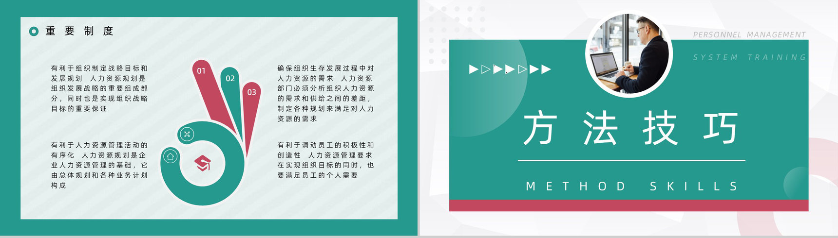 人事行政管理方法及技巧公司规章制度学习基层员工管理培训总结PPT模板-8