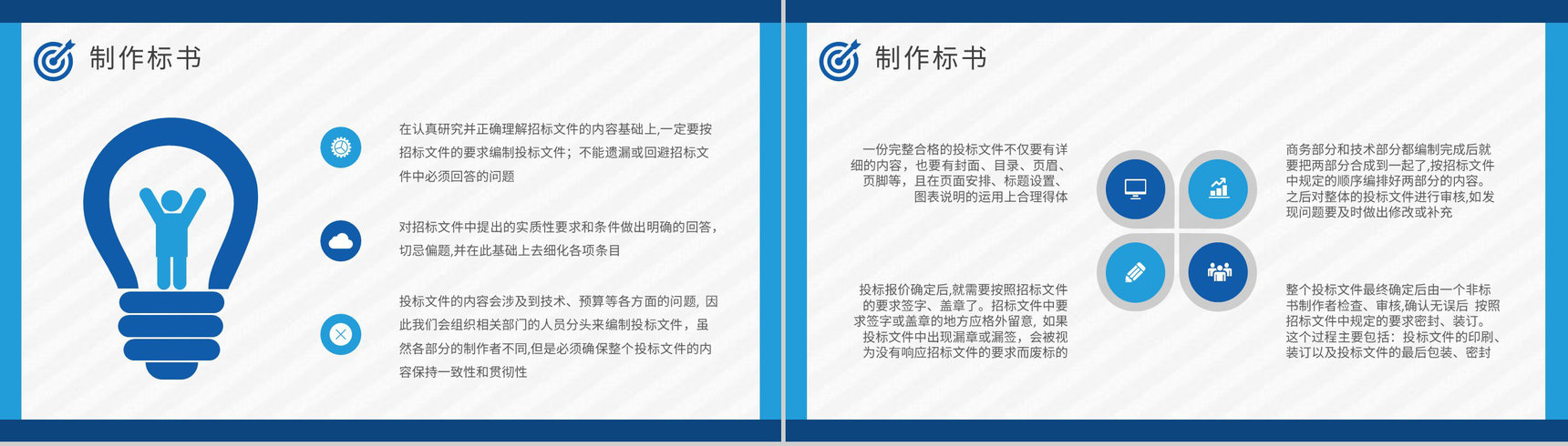 企业项目招标申请要求投标书制作流程培训总结PPT模板-12