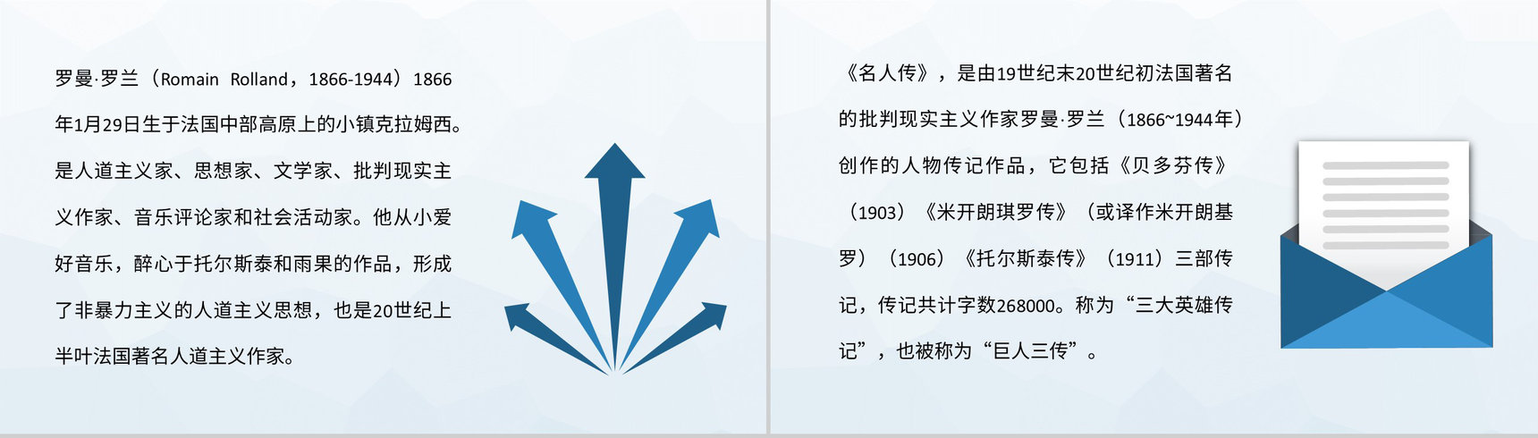 《名人传》校园读书分享会罗曼罗兰经典人物传记作品阅读推荐PPT模板-5